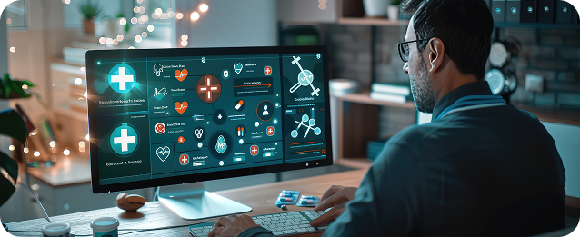 Developer working on responsive website design